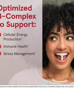 Jarrow Formulas B-Right Optimized B-Complex, Dietary Supplement for Cellular Energy, Immune Health and Stress Management Support, 100 Veggie Capsules, 100 Day Supply Unflavored 100 Servings (Pack of 1) 29 81PV4LQ26vL
