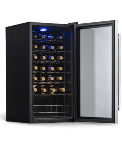 NewAir Compressor Wine Cooler Refrigerator in Stainless Steel | 27 Bottle Capacity | Freestanding or Built-In | UV Protected Glass Door with Lock and Handle AWC-270E 25 81PWJ9M0FfL 1