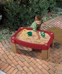 Step2 Naturally Playful Sand Table, Kids Sand Activity Sensory Table, 5 Piece Accessory Kit, Toddler Summer Outdoor Toys, 2+ Years Old 15 81PXIIJOOfL