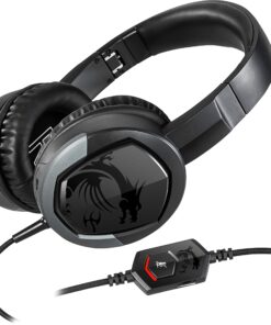 Alternative view of MSI Gaming Detachable Microphone Lightweight and Foldable Headband Design Gaming Headphone (Immerse GH30 V2), Black, Large Immerse GH30 V2