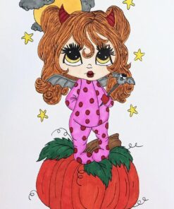 Lacy Sunshine's Halloween Coloring Book Volume 4: Whimsical Witches, Ghosts, Pumpkins and Vampires (Lacy Sunshine's Coloring Book) 25 81PYMvYVNZL