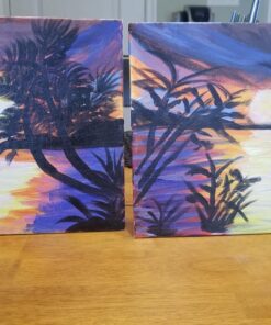 Norberg & Linden Acrylic Paint Set - Canvas and Acrylic Paint Sets for Adults, Teens, Kids - Includes 12 Vivid Colors, 3 Painting Canvas Panels & 6 Assorted Brushes MD 26 81PYczR6hxL