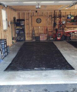 AutoFloorGuard AFG7918 MidSize Heavy Duty Garage Floor Mat for Under Car for Rain, Ice, and Mud with Stay-Put Corner and Telescoping Squeegee Mid-Size 43 81PZQBZfkWL