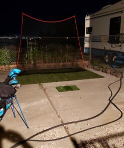 Rukket Haack Golf Net | Practice Driving Indoor and Outdoor | Golfing at Home Swing Training Aids | by SEC Coach Chris Haack | Choose from 10x7 Hitting Net, 7x7 Hitting Net, or Protection Side Nets 10x7ft Golf Net & Turf Mat 39 81Pb9ldbq2L