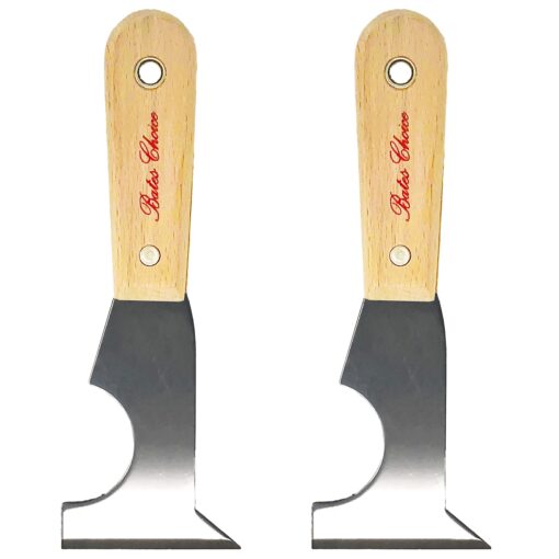 Bates- Paint Scraper, Taping knife, Pack of 2 Putty Knife Scraper, Scraper, 5 in 1 tools, Spackle Knife, Caulk Removal Tool, Painters Tool, Paint Can Opener, Paint Remover for Wood, Wallpaper Scraper Original Version
