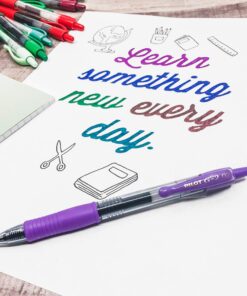 Pilot, G2 Premium Gel Roller Pens, Fine Point 0.7 mm, Assorted Colors, Pack of 8 Assorted Fashion 24 81PcPTqz2BL