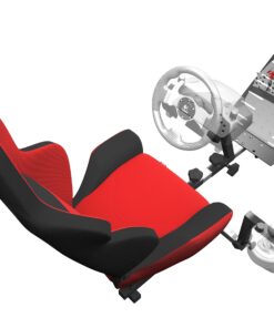 OpenWheeler Advanced Racing Simulator Seat Driving Simulator Gaming Chair with Gear Shift Mount Red 27 81Pcq2POQ5L