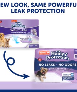 Alternative view of Hartz Home Protection Lavender Scented Dog Pads, 100 count, Super Absorbent & Won't Leak, Odor Eliminating 21 x 21 (100 count)