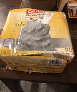 Glad Tall Kitchen Protection Series Drawstring Trash Bags -13 Gallon Grey Trash Bag - 90 Count 90 Count (Pack of 1) 56 81PefnNF3nL