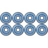 Blue Bellies 8 Inline Skate Wheels 76mm 78a, Clear/Blue 12 81PfHWhPZjL