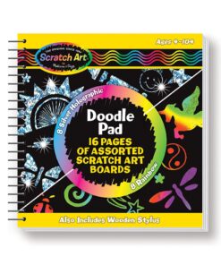 Alternative view of Melissa & Doug Scratch Art Doodle Pad With 16 Scratch-Art Boards and Wooden Stylus - Color Scratch Pads, Arts And Crafts For Kids Ages 4+