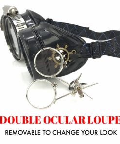 Alternative view of Steampunk Victorian Goggles Rave Glasses, Sleek and Stylish Industrial 12. Clear