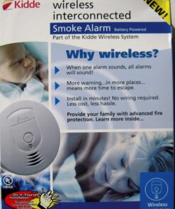 Kidde Wireless Smoke Detector, AA Battery Operated (Included), Ionization Sensor Wire-Free Interconnect Smoke Alarm 7 81Pi8J9l0oL
