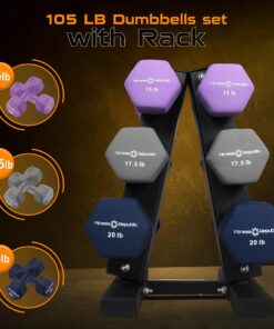 Fitness Republic Neoprene Dumbbells Weight Storage Rack - 2.0 MM Thick Steel Weight Organizer - Ideal Choice for Home Gym - Easy to Assemble and Store 15lb,17.5lb,20lb+3-Tier-Rack 14 81PkNWXoV0L