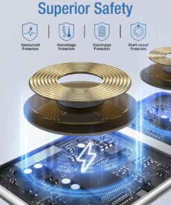 2 in 1 Wireless Charger, 15W Dual Wireless Charging Pad for iPhone 15/15 Pro/14/14 Pro/13/13 Pro/12/12 Pro/11/X, Samsung S23/S22/S21, Airpods 3/2/Pro, iWatch 8/7/6/SE/5/4/3/2(with QC 3.0 Adapter) White 28 81Pls8PwZL