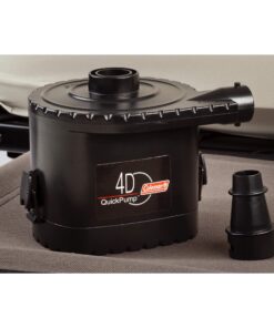 Coleman Camping Cot, Air Mattress, & Pump Combo, Folding Camp Cot & Air Bed with Side Table & Battery-Operated Pump, Great for Comfortable Outdoor Sleeping & Camping Twin 31 81PmEecftL