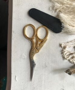 Fiskars Gingher Stork Embroidery Scissors (3 ½ in.), Gold 3.5" Gold 29 81PmkKrfPLL
