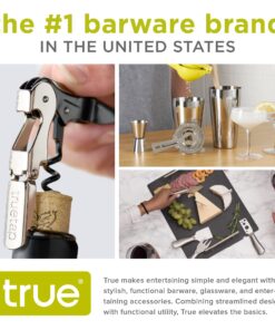 Alternative view of True Decanter and Growler Brush Multipurpose Glassware Cleaner, No-Scratch High-Tensile Foam Reusable Cleaning Accessory with Ergonomic Handle, White (3678) Black