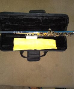 Alternative view of Glory Closed Hole C Flute With Case, Tuning Rod and Cloth,Joint Grease and Gloves, Nickel/Laquer Nickel/Gold