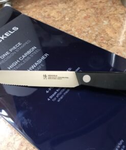 HENCKELS Prime Razor-Sharp Steak Knife Set of 4, German Engineered Informed by 100+ Years of Mastery,Black 37 81PpixZMT9L