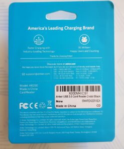 Anker 2-in-1 USB 3.0 SD Card Reader for SDXC, SDHC, MMC, RS-MMC, Micro SDXC, Micro SD, Micro SDHC and UHS-I Cards 46 81Pqzbqu4L