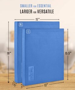 Yes4All Extra Large Foam Balance Pad, Non-Slip Foam Mat for Yoga & Balance Strength Training, Knee Pad for Physical Therapy B.Blue - L - 15,5" x 13" x 2" 11 81Pr7mxs06L