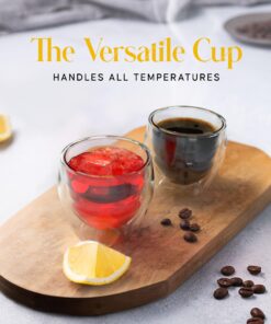 Kitchables Espresso Shot Glass, Durable Double Walled Espresso Cups, Clear Shot Glasses for Coffee Shots, Espresso Cups Set of 2, 2.7oz Tasas Transparente Para Café Bonitas 2.7oz Pack of 2 21 81PrYswinzL