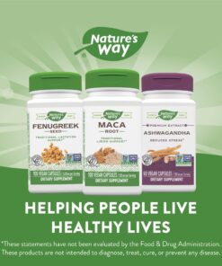 Nature's Way Maca Root, Traditional Libido, Energy, and Stamina Support*, 525mg per serving, 100 Vegan Capsules 1 22 81PrjqC1zlL