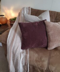 DII Braided Striped Throw, 50x60, Stone 29 81PscYGPeaL