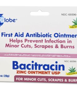 (4 Pack) Globe Bacitracin Zinc Ointment + Aloe 1oz, Antibiotic Ointment, Essential Antibiotic First Aid Supplies, Healing Action, Maximum Antibiotic Power, Prevents Infection in cuts, scrapes, Burns 23 81PuPln t8L
