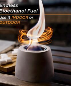 MoonSoll Gel Fuel Cans for Fire Bowl and Fireplace (24x13oz) Indoor/Outdoor use Fire Pit Tabletop, Gel Fuel Cans for Portable Fire Pit (24 Pack 368gr) 24 Pack (13 oz. / 368 gr) 9 81PulpClwiL 1