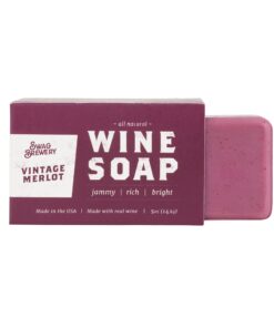 Swag Brewery Vintage Merlot WINE SOAP | Great Gift for Women, Birthdays, Wives, Men, and All Wine Lovers | All Natural + Made in USA | Funny Bath and Relaxation Accessories Vintage Merlot (Wine) 12 81Pw1KP7nL