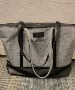 Laptop Tote Bag for Women,College Essentials 15.6-17 In Teacher Supplies Laptop Bag,Water Resistant Work Bag College Bag A-15.6 Inch-gray 31 81PzQJjswL