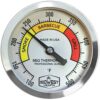 Midwest Hearth BBQ Smoker Thermometer for Barbecue Grill, Pit, Barrel 3" Dial (2.5" Stem Length, Color Dial) 2.5" Stem Length 7 81Q PsmPGoL