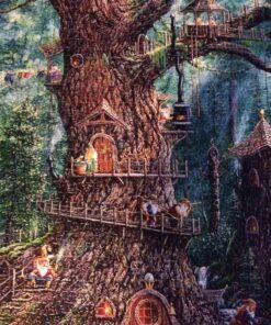 SUNSOUT INC - Forest Gnomes - 1000 pc Large Pieces Jigsaw Puzzle by Artist: Jeff Tift - Finished Size 27" x 35" - MPN# 36510 23 81Q0cEKMhL