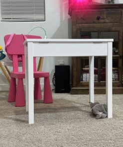Amazon Basics Wood Lift-Top Kids Rectangular Study Desk, White 28 81Q2drtdWL