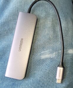 UGREEN Revodok 106 USB C Hub 6 in 1 USB C Dongle 4K HDMI, 3 USB 3.0 Ports, SD/TF Card Reader Compatible with MacBook Pro, MacBook Air, iPad, iPhone 15 Pro/Pro Max. Grey Space Grey 37 81Q34JcHUcL