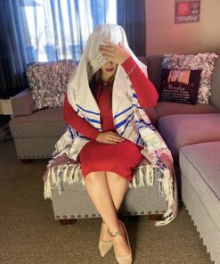 Holy Land Market Messianic Tallit Prayer Shawl Royal Blue/Gold With Matching Bag, Card and Brochure From Israel 18 81Q4aiVkAiL