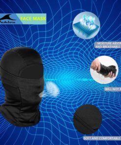 Achiou Ski Mask for Men Women, Balaclava Face Mask, Shiesty Mask UV Protector Lightweight for Motorcycle Snowboard Black 1 28 81Q5toX8jL