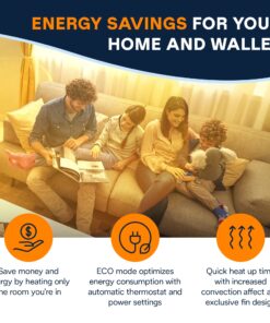 DeLonghi Dragon Digital Oil Filled Radiator Heater, 1500W Electric Space Heater for indoor use, programmable timer, Energy Saving, full room heater with safety features TRD40615E White 23 81Q5ykRosqL