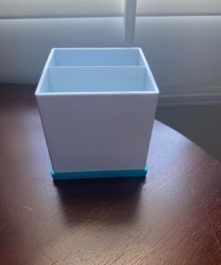 Amazon Basics Pen Organizer - Blue and White 1 Pack 26 81Q61z74IL