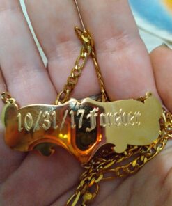 ProLuckis Handmade Personalized Name Jewelry Necklace 18k Gold Plated-Custom Made Any Name Style 5 17 81Q7RTOrgVL
