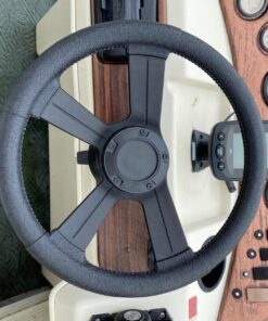 attwood 8315-4 Weatherproof 13-Inch Marine Boat Soft-Grip Steering Wheel with Cap 20 81Q7cOLmevL