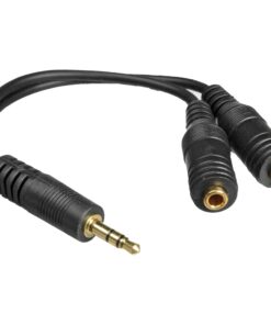 Alternative view of Belkin F8V234 Speaker and Headphone 3.5 mm AUX Audio Cable Splitter,Black Standard Black