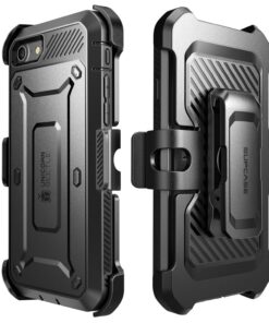 SUPCASE Unicorn Beetle Pro Series Case Designed for iPhone 7 / 8 / iPhone SE 2 (2020) / iPhone SE 3 (2022), Full-body Rugged Holster Case with Built-in Screen Protector (Black) Black/Black 23 81Q8UMiB8eL