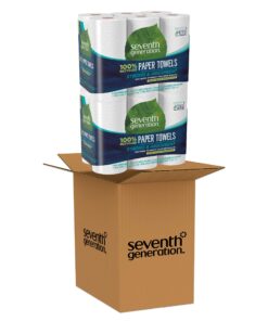 Seventh Generation Paper Towels, 100% Recycled Paper, 2-Ply, 6 Roll, 6 Count (Pack of 2) 6 Count (Pack of 2) 9 81QA7Fe1eL