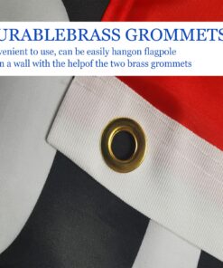 Embroidery Open Flag for Businesses 3x5 Double Sided Outdoor Heavy Duty 3 Ply Thick Nylon Material with 2 Metal Grommets, 4 Rows of Stitching Embroidery Open Flag 8 81QCAYGrBRL