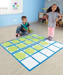 Learning Resources Ten-Frame Floor Mat Activity Set, Math Skills, 22 Pieces, Ages 5+ 10 81QCEgtghGL
