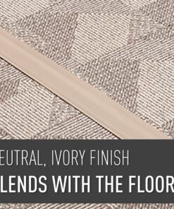 C2G Legrand Overfloor Duct, Ivory, (60 Inches) Wiremold Floor Management Kit, Corduct, Cord Protector, Wire Organizer and Hider, Rubber Cable Cover and Concealer, CDI-5, 5 Feet 5 ft 23 81QCR4RPDIL