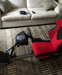 OpenWheeler Advanced Racing Simulator Seat Driving Simulator Gaming Chair with Gear Shift Mount Red 40 81QCTrx4jFL